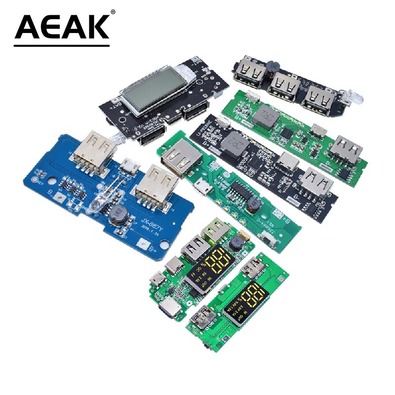 5V PD pcb Mobile Power Bank Dual USB Battery 18650 Step Up Module Charger PCB Power Accessories Lcd Display