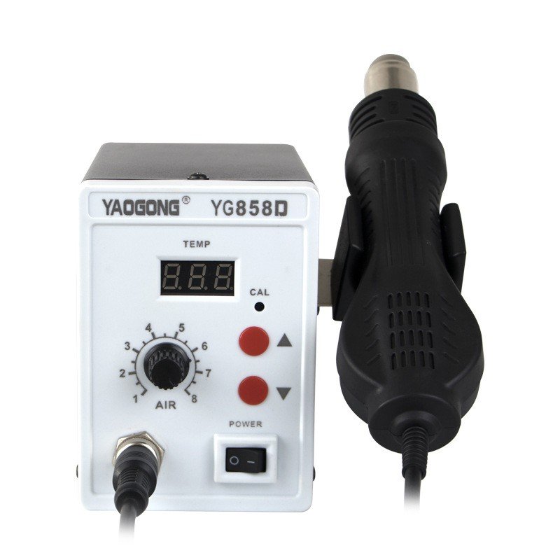 YAOGONG 858D Digital Hot Air Gun SMD Rework Station BGA Soldering Station For IC SMT Mobile Repair