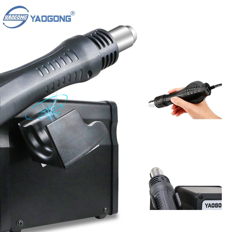 YAOGONG 898D Digital Thermostat SMD Rework BGA Solder Tool Hot Air Gun IC SMT Soldering Station for Mobile Phone Repair