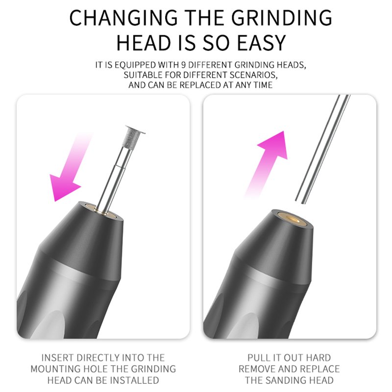 LUOWEI LW-P2 Smart Rechargeable Sanding Tool Polishing Pen For Mobile Phone Repair