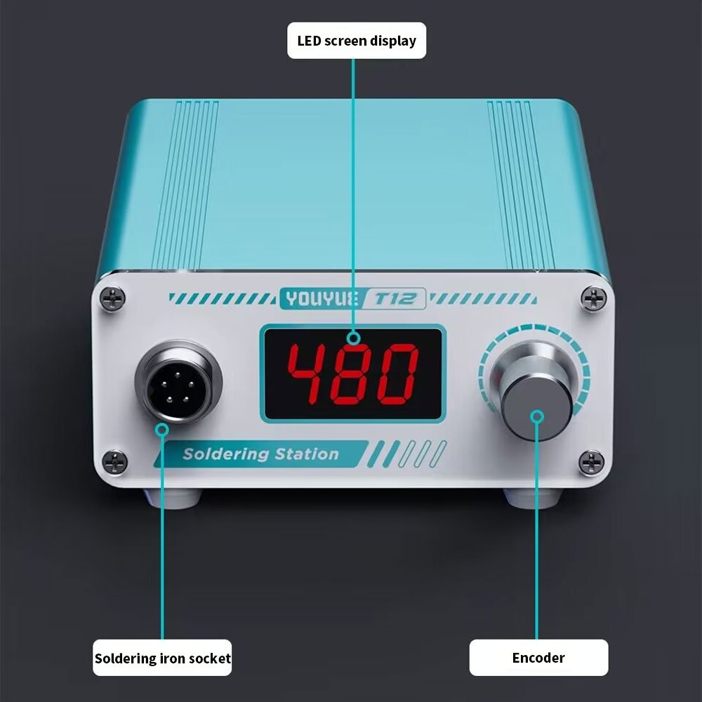 UYUE T12 Intelligent Thermostatic Soldering Iron Station for Mobile Phone Motherboard PCB Repair Welding Heat Pencil Tip Tools