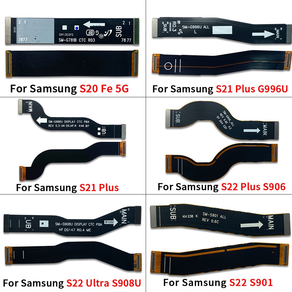 Wholesale LCD Flex Cable For Samsung S21 S22 S23 4G 5G Plus Ultra Main flex connect Board Motherboard Parts Mobile phone Parts