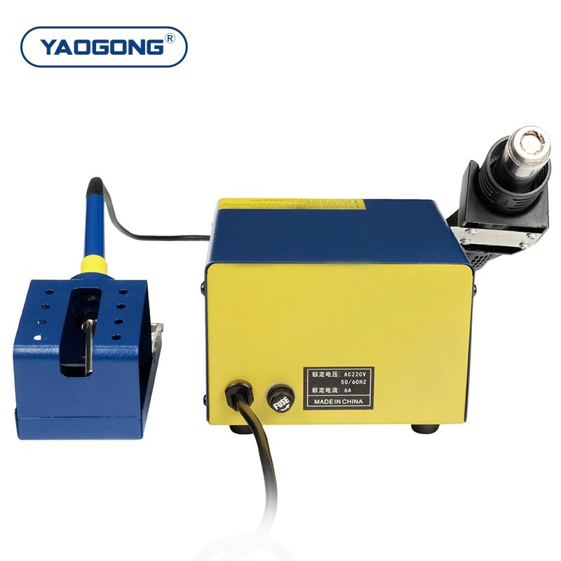 YAOGONG 761A 2 in 1 Solder Iron Auto Sleep Thermostat Hot Air Heat Gun Mobile Phone Repair Tools BGA Rework Soldering Station