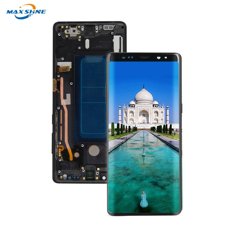 Original note8 N950F LCD For Samsung Galaxy Note 8 Display With Frame Super AMOLED Note 8 SM-N950A N950U LCD Touch Screen Parts