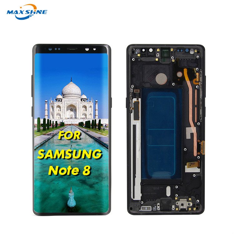 Original note8 N950F LCD For Samsung Galaxy Note 8 Display With Frame Super AMOLED Note 8 SM-N950A N950U LCD Touch Screen Parts