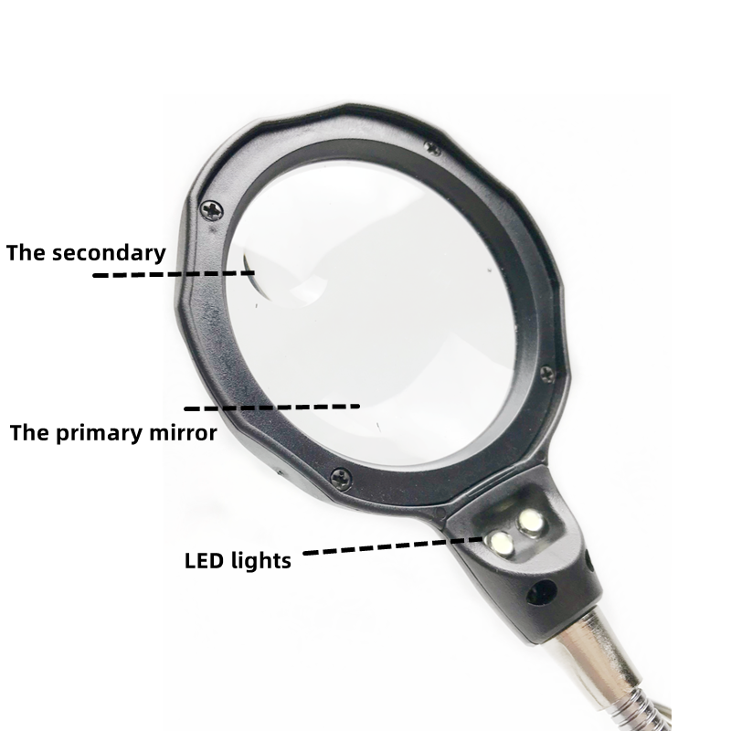 801 Welding magnifying glass Led auxiliary clip 3 in 1 hand soldering iron rework support Magnifying glass repair tool
