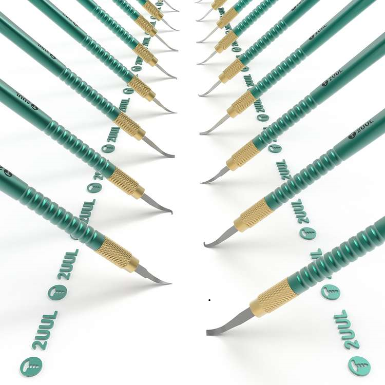 2UUL 3-in-1 Mobile phone repair Blades Set motherboard PCB bottom clean scraping tool for IC Disassemble