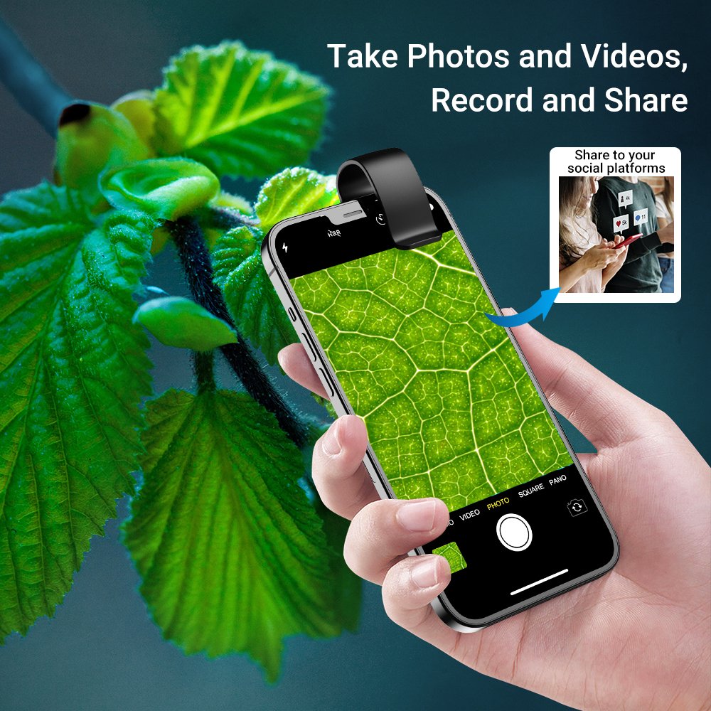 Universal 200X Optical Zoom Magnifier Micro Mobile Phone lens Microscope Macro camera USB lens For iPhone