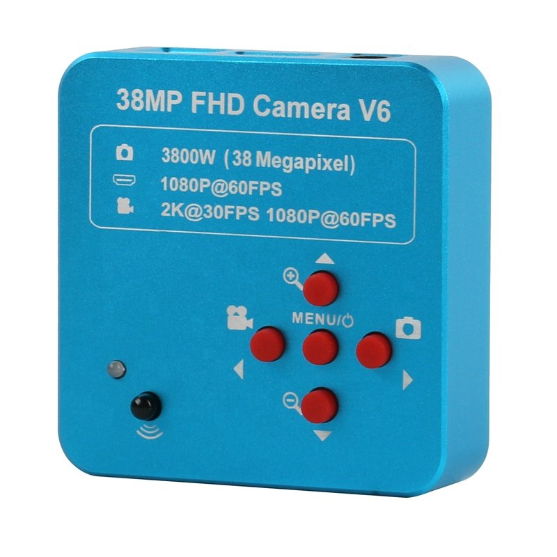 38MP 2K HDMI-compatible Microscope Camera Trinocular Stereo Microscope 3.5-180X Continuous Zoom 1/2 CTV Adapter Big Workbench