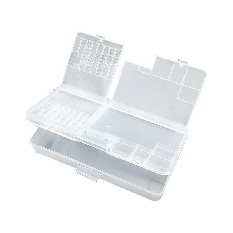 Multifunctional screen repair parts storage box, double waterproof cell phone screws plastic box