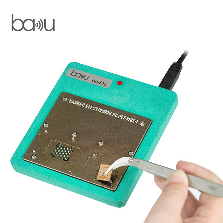 BAKU ba-676 PCB IC glue remove thermostatic heating platform portable mini cell phone repair platform