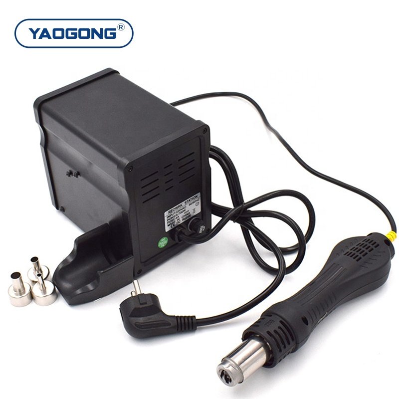 YAOGONG 858A Adjustable Thermostat Heating SMD Rework Machine Mobile Phone MotherBoard Repair Tool Hot Air Gun Soldering Station