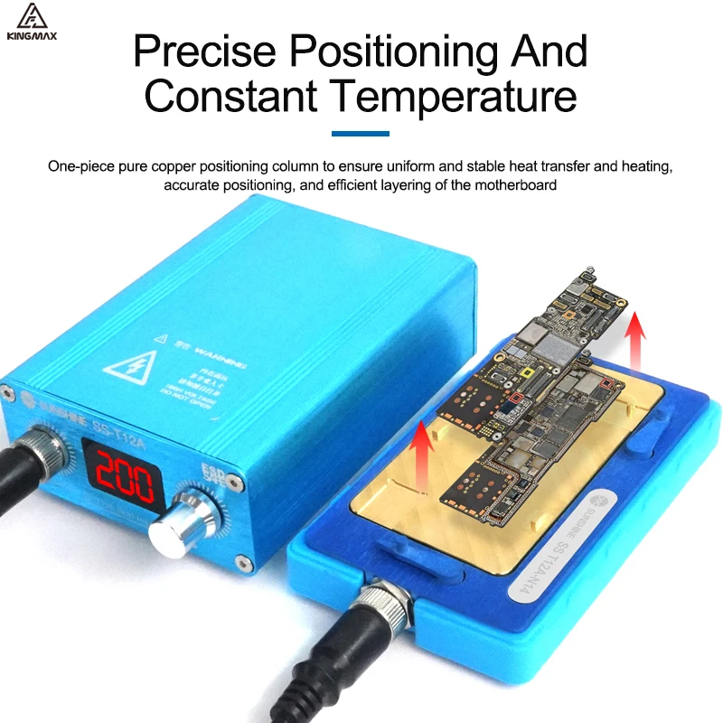 SUNSHINE SS-T12A Motherboard Layered Face Heating Disassembly Platform N13 N11 N12 X3 M6 CPU IC Chip Rework Desoldering Station