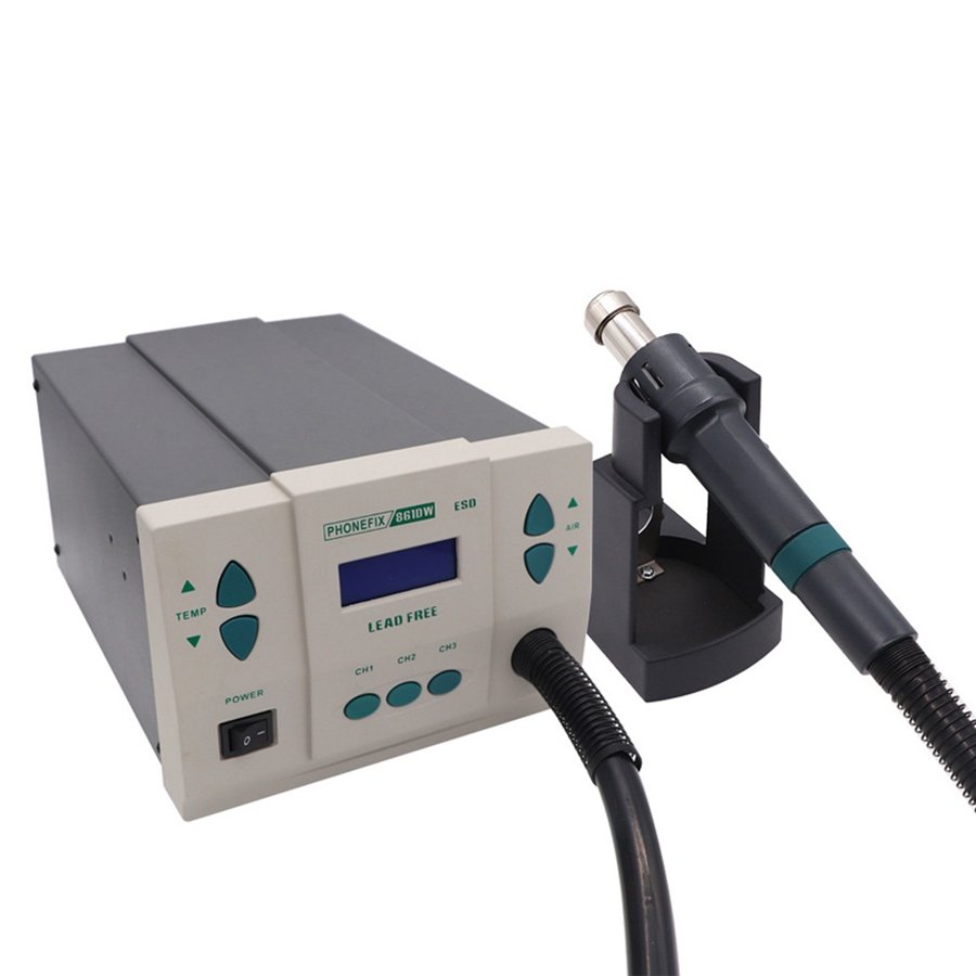 Portable 861DW Digital Display Desoldering Station 1000W Hot Air Rework Soldering Station For Mobile Phone Motherboard Repair