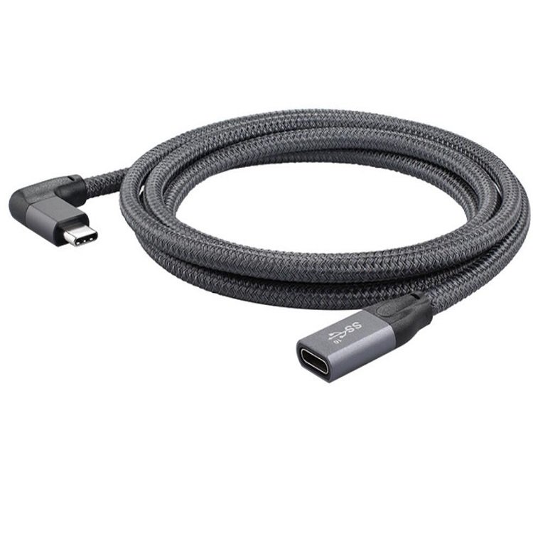 Type c female to 90 angel male USB Type-C to USB Type-C 3.1 Gen1 Gen2 charger cable