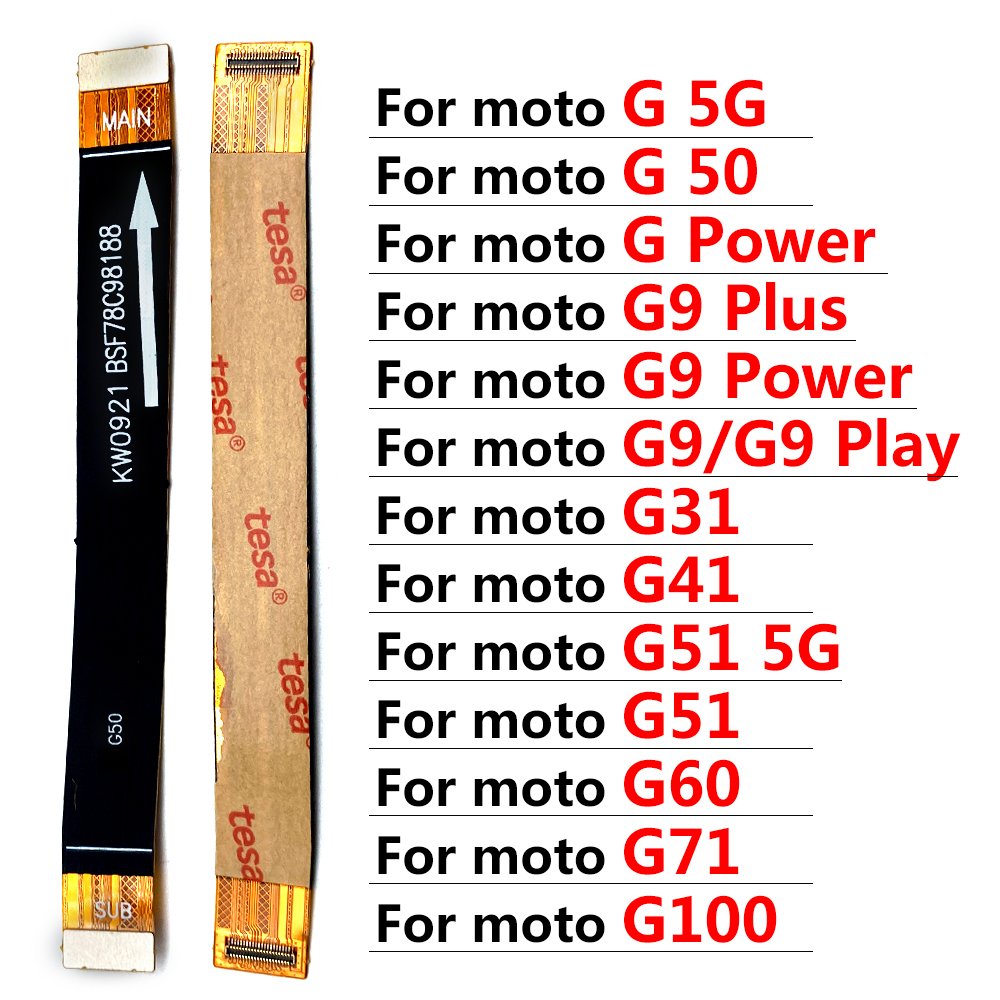 Mobile Phone Flex Cables For Moto G100 G71 G60 G50 G31 G41 G42 G9 Power Play Plus G 5G Motherboard Main Board Connector Flex