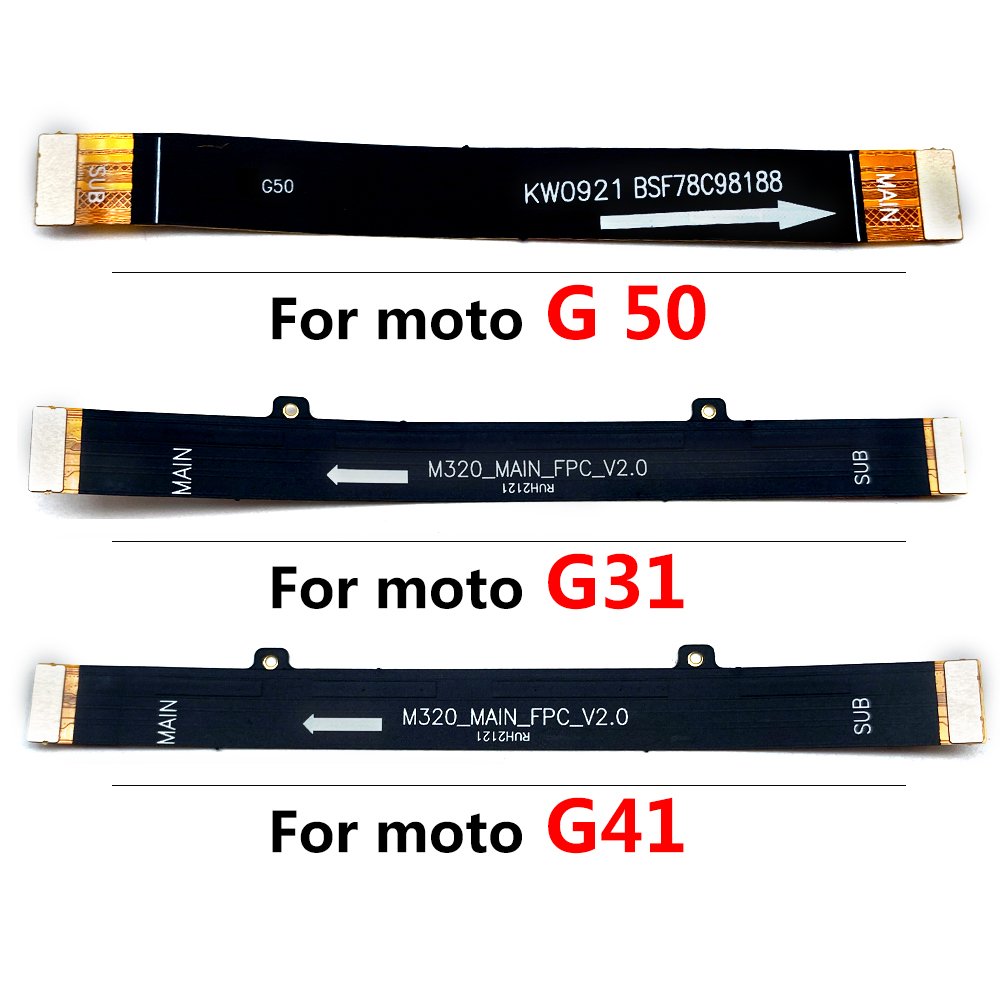 Mobile Phone Flex Cables For Moto G100 G71 G60 G50 G31 G41 G42 G9 Power Play Plus G 5G Motherboard Main Board Connector Flex