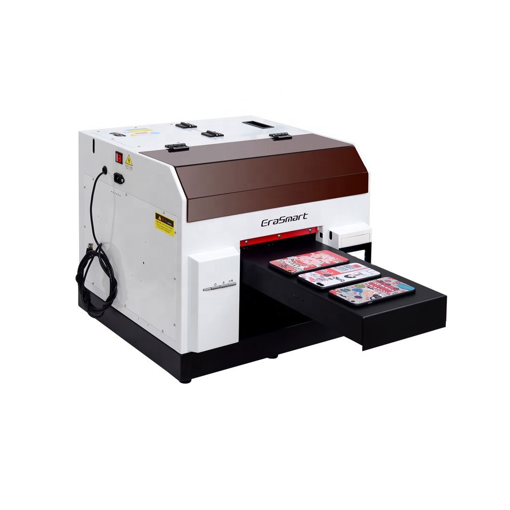 L800 Printhead 6 Color A4 Size DIY Led flat bed Mini uv printer a4