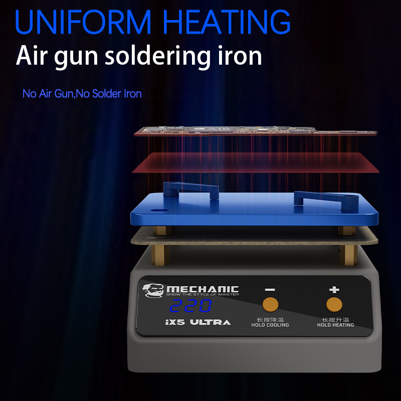 Mechanic IX5Ultra Universal Preheating Platform for Mobile Phone Motherboard Layered Removal Glue Removal Delamination Machine