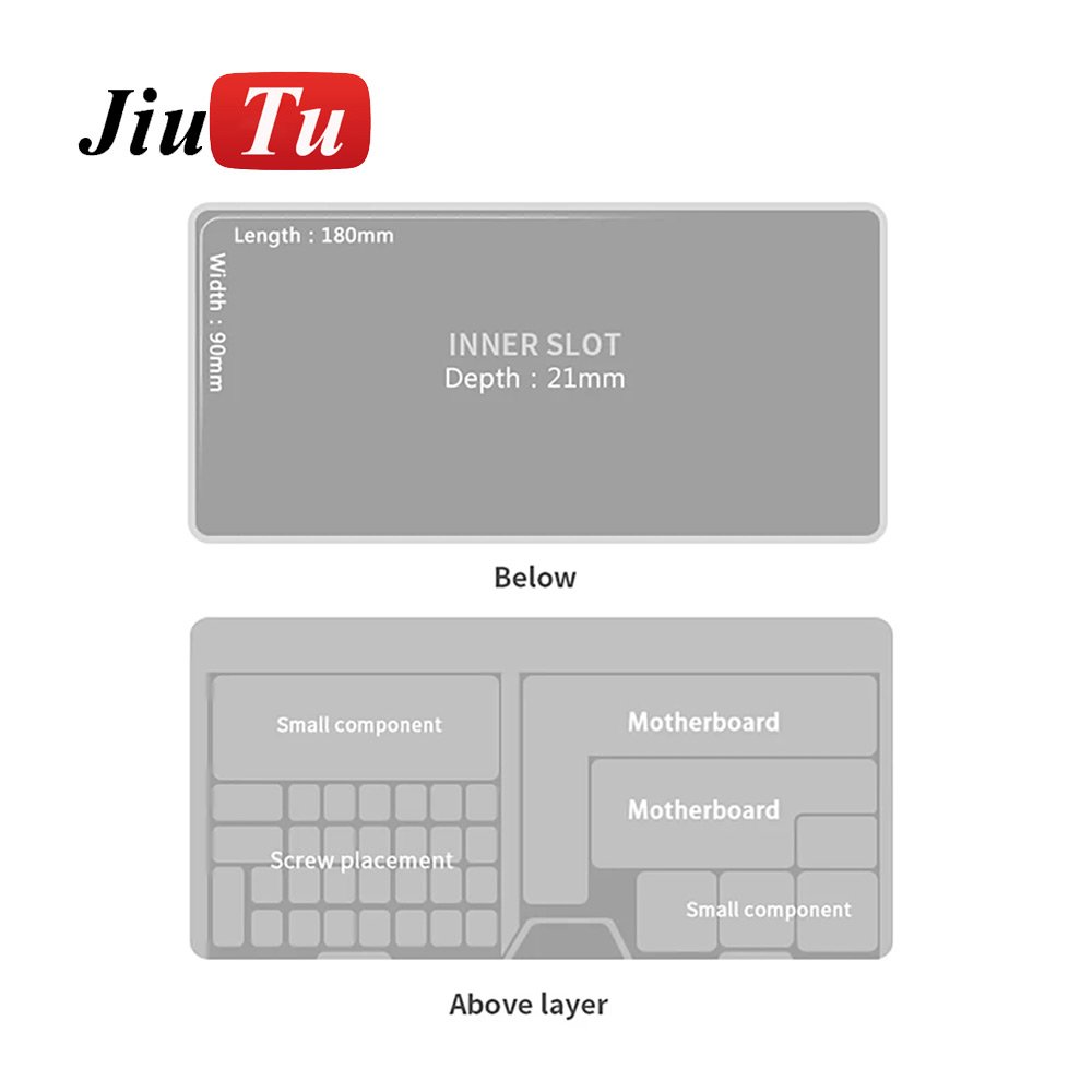 Phone Repair Storage Box Double Layer Storage Box Multi-function Phone LCD Screen Motherboard IC Chips Parts Organizer Case