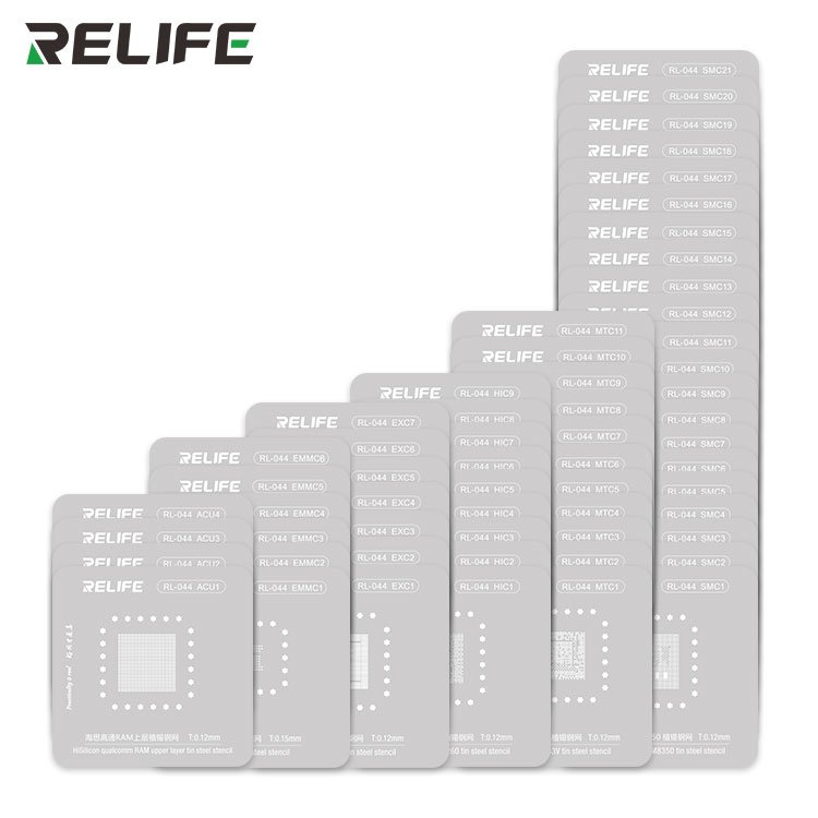 RELIFE RL-044 Android series chip planting tin steel stencil set For Mobile Phone Repair Tools