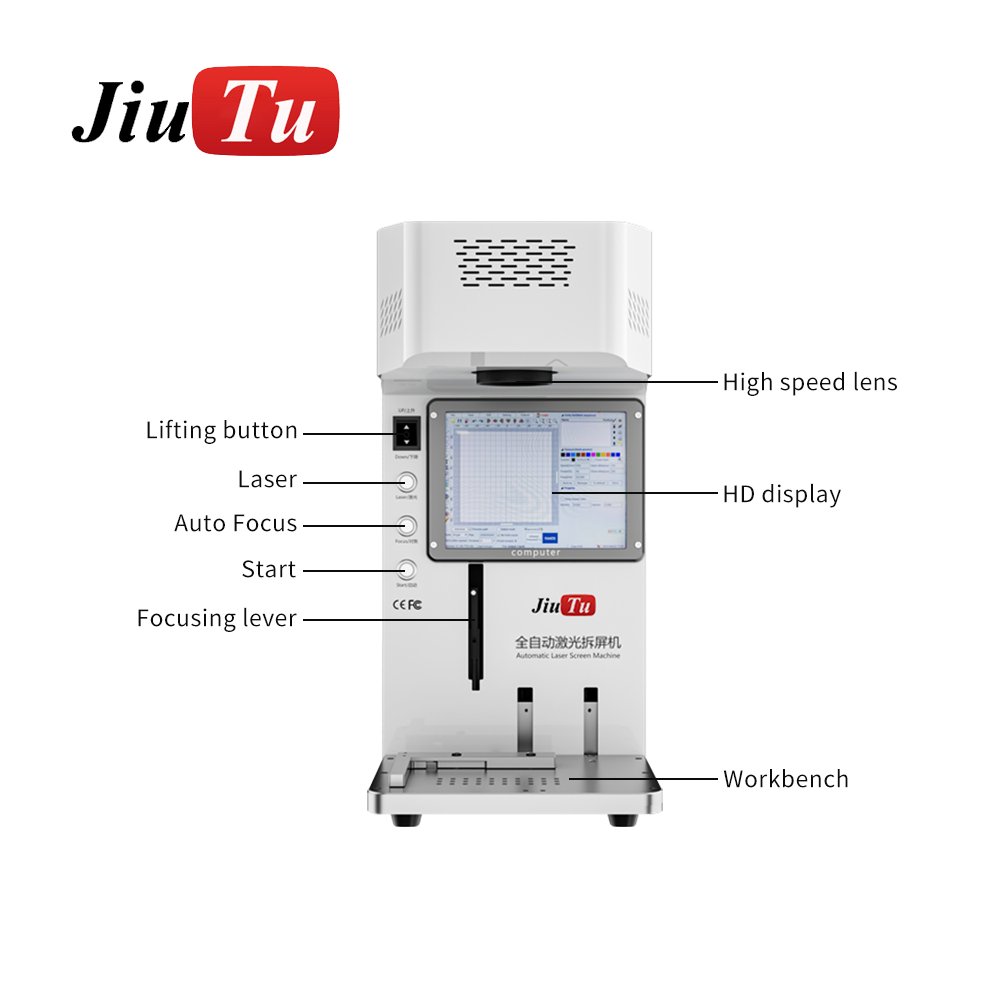 Jiutu Mini Automatic Laser Machine For iPhone 8 X 13 14 15 Promax Broken Back Glass Removal