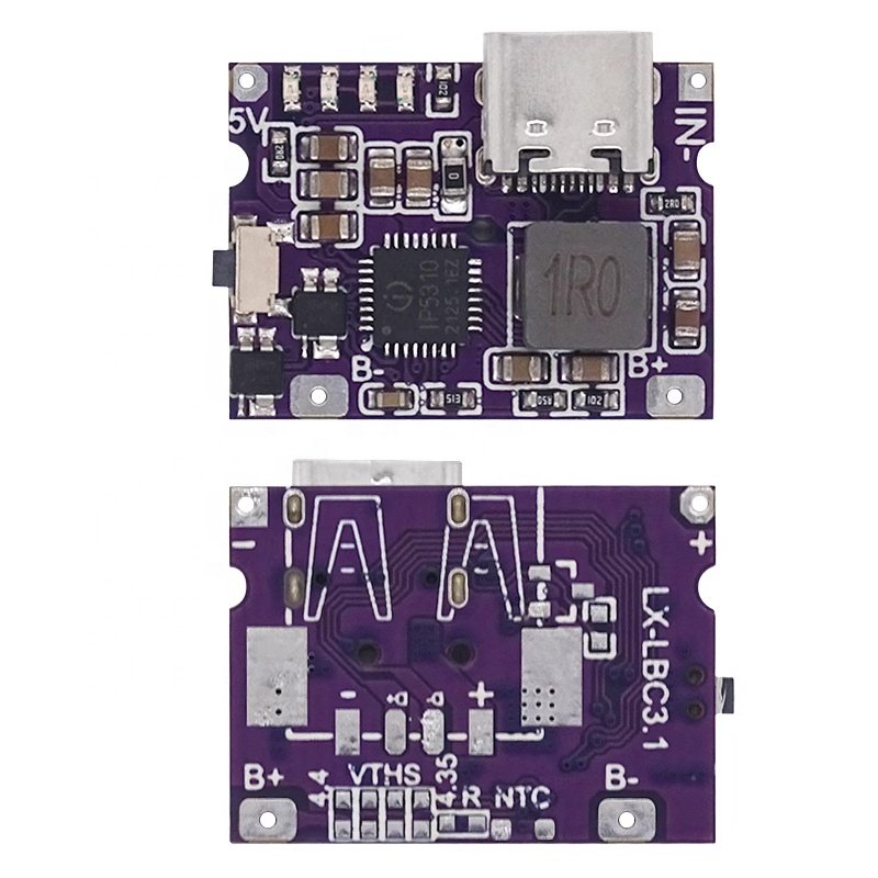 Mini type-c charger motherboard 3A charging and discharging integrated module can charge mobile phone 5V to 4.2V