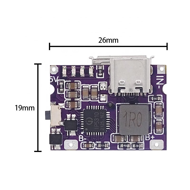Mini type-c charger motherboard 3A charging and discharging integrated module can charge mobile phone 5V to 4.2V