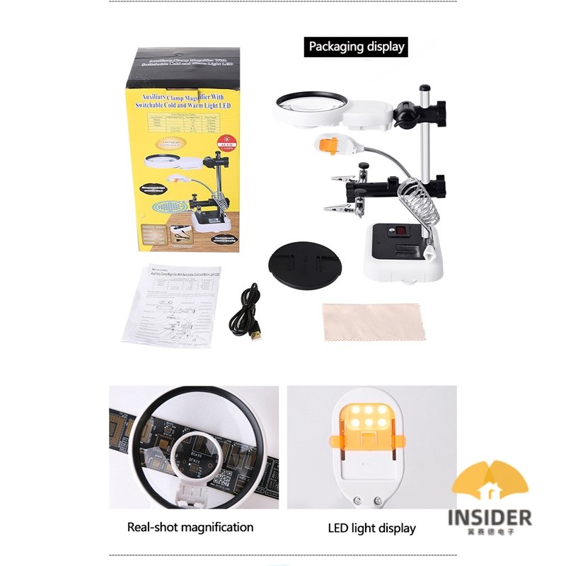 Brand New 10 X Multiple Function Computer Motherboard Repair Mobile Phone Maintenance Magnifier With High Quality