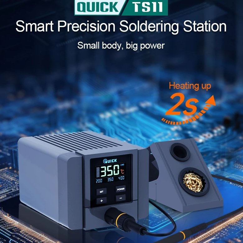 QUICK TS11 Smart Precision Soldering Station With Integrated Soldering Tip For Mobile Phone Motherboard ic Repair