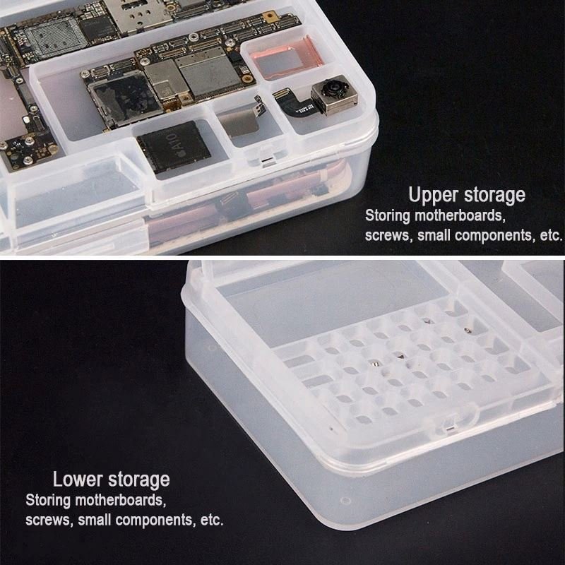 SUNSHINE SS-001A Storage Box Multi-Function Phone LCD Screen Motherboard IC Chips Parts Organizer Phone Repair Storage Box