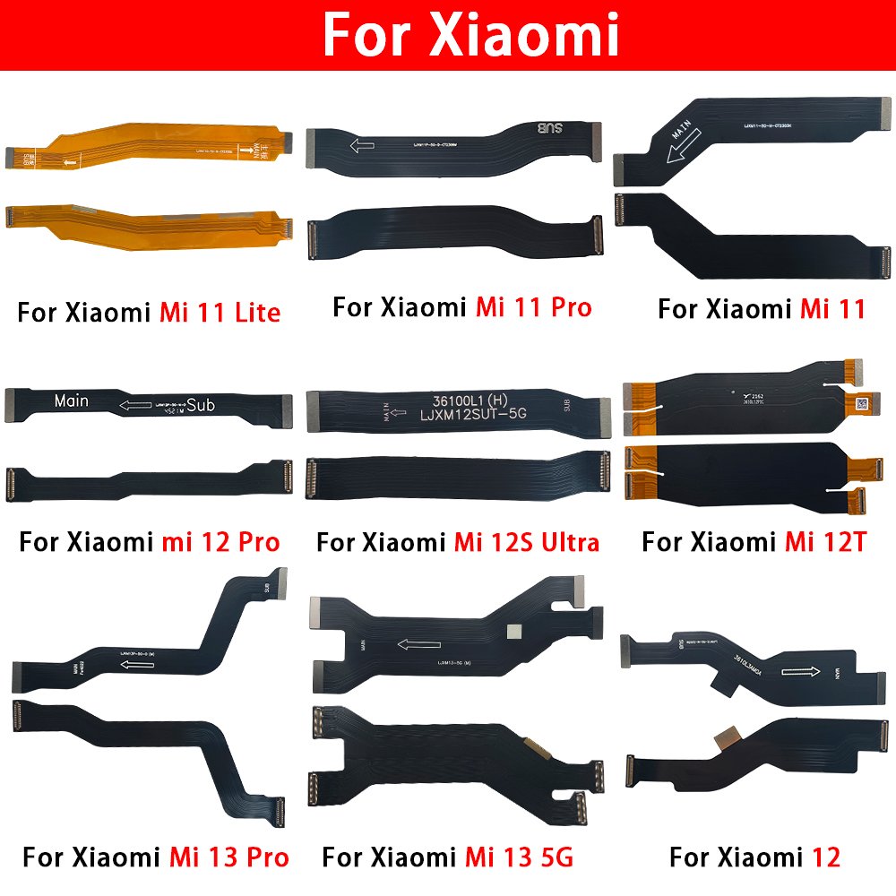 Motherboard Flex cable For Xiaomi Mi 13 12 12S Ultra 11T 11 Lite Pro Mobile phone Main Flex USB Board Connector LCD Flex Cable