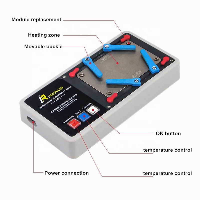 For iPhone X-11/12/13 Pro Max/14 Plus/15 Mijing iRepair MS1 Intelligent Preheating Separator Motherboard Welding Board Tools