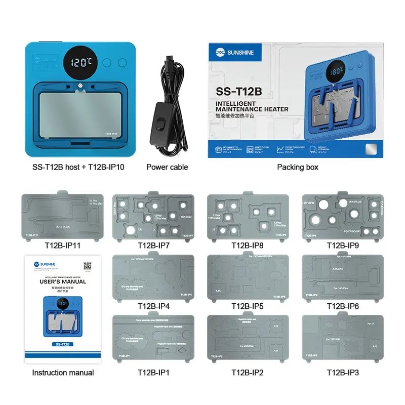 Sunshine Ss-t12b Intelligent Maintenance Heater Heating Platform For Android And Ip7g-15pm Mobile Phone Motherboards