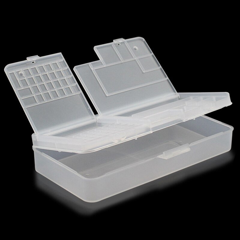 Double Layer Mobile Phone Repair Storage Box LCD Screen Motherboard IC Chip Assembly Screw Organizer Container