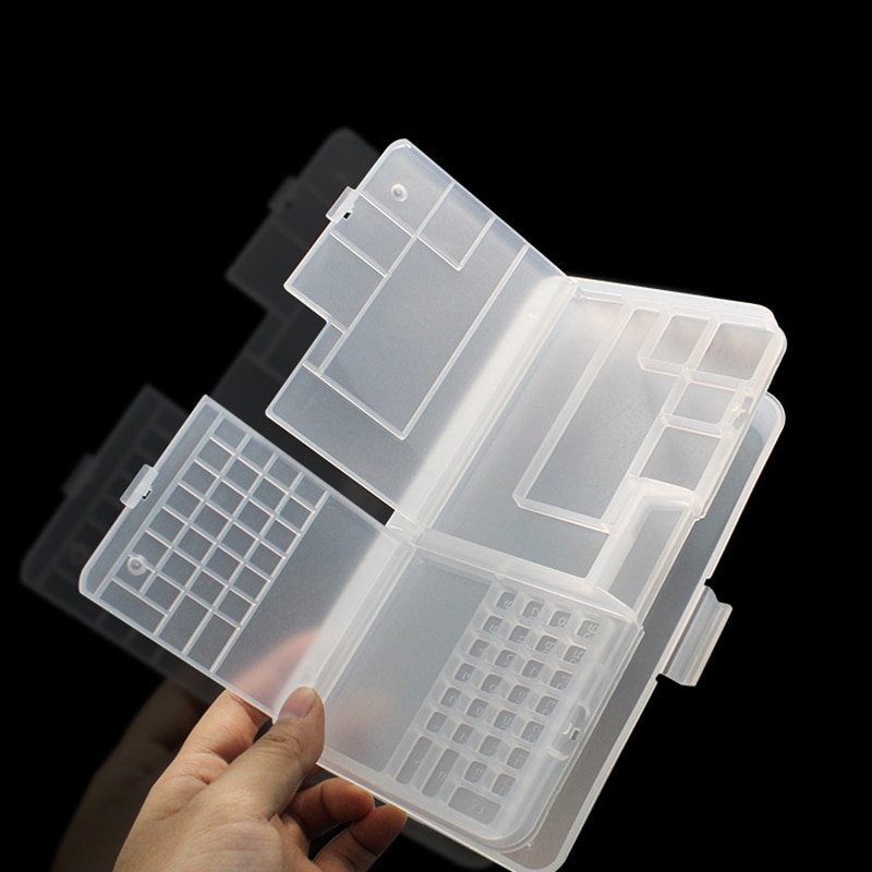 Double Layer Mobile Phone Repair Storage Box LCD Screen Motherboard IC Chip Assembly Screw Organizer Container