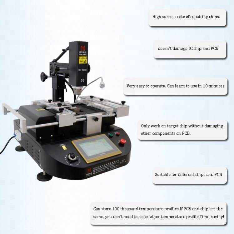 Promotional price soldering station bga rework station 5860 upgraded from ir6500