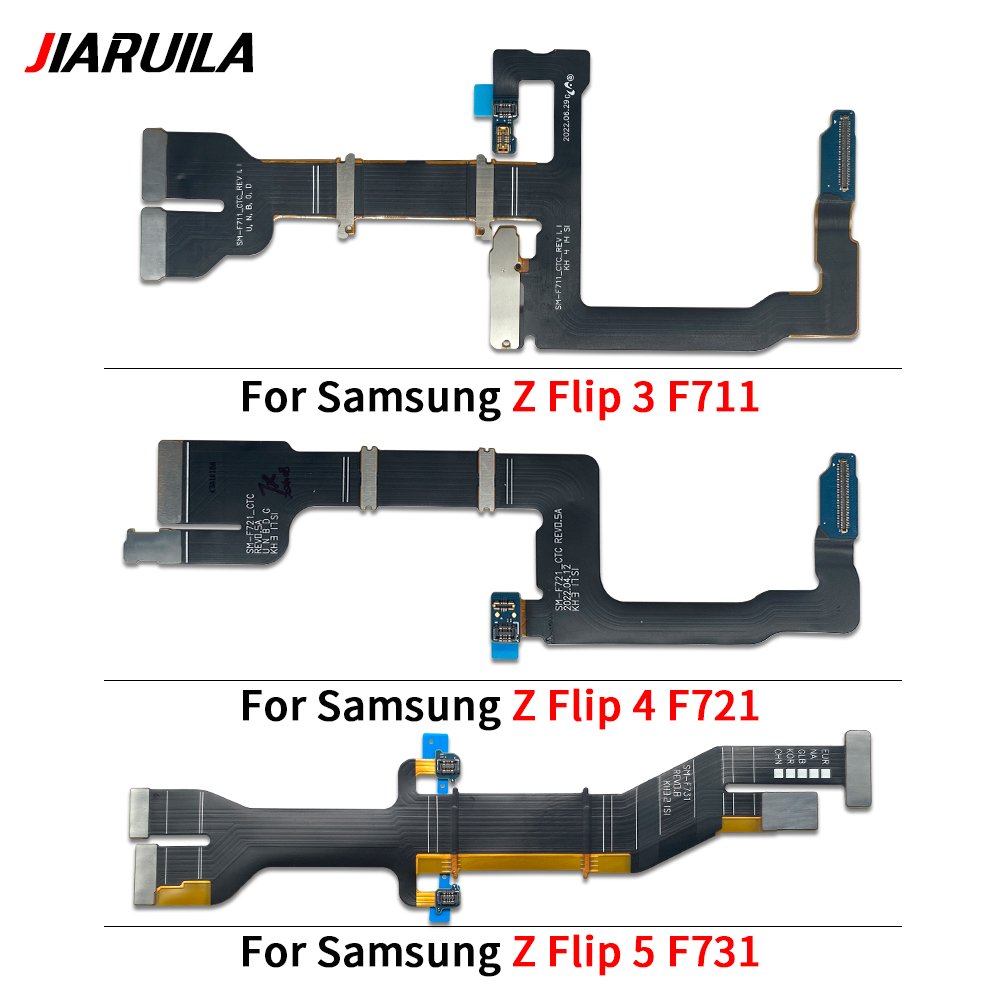 LCD Screen Spin Axis Main Flex Cable For Samsung Z Flip 5 4 3 2 F1707B F711 F721 F731 F700 Motherboard Flex Repair Replacement