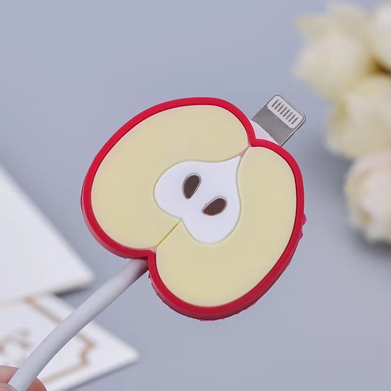 applicable to data cable protective cover cartoon insect fruit mobile phone fast charging data cable cover spot wholesale
