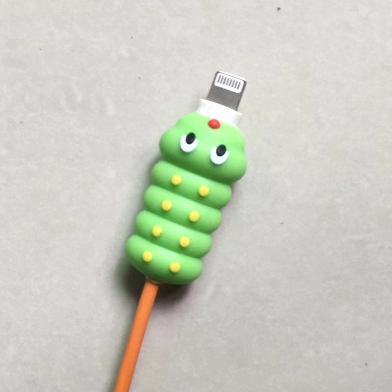 applicable to data cable protective cover cartoon insect fruit mobile phone fast charging data cable cover spot wholesale