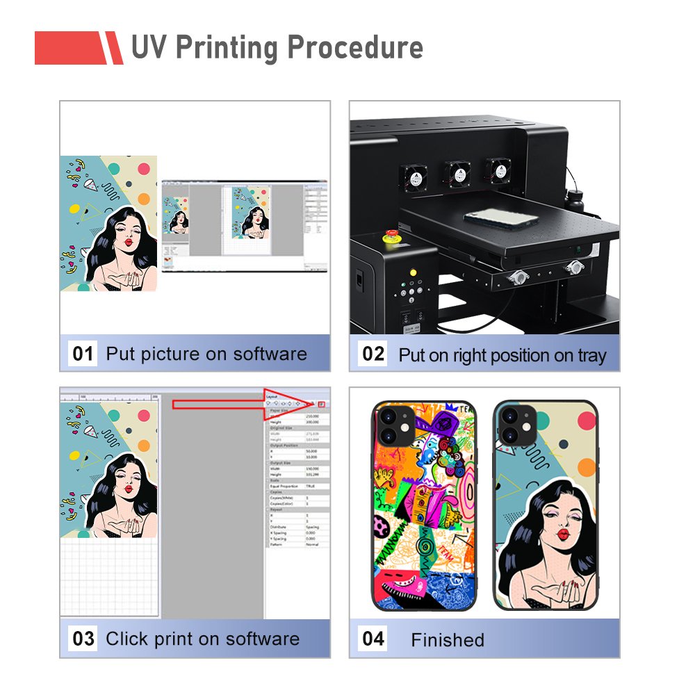 Small desktop inkjet cylinder printer Xp600 dtf uv all in one bottle flatbed a3 size varnish uv printer