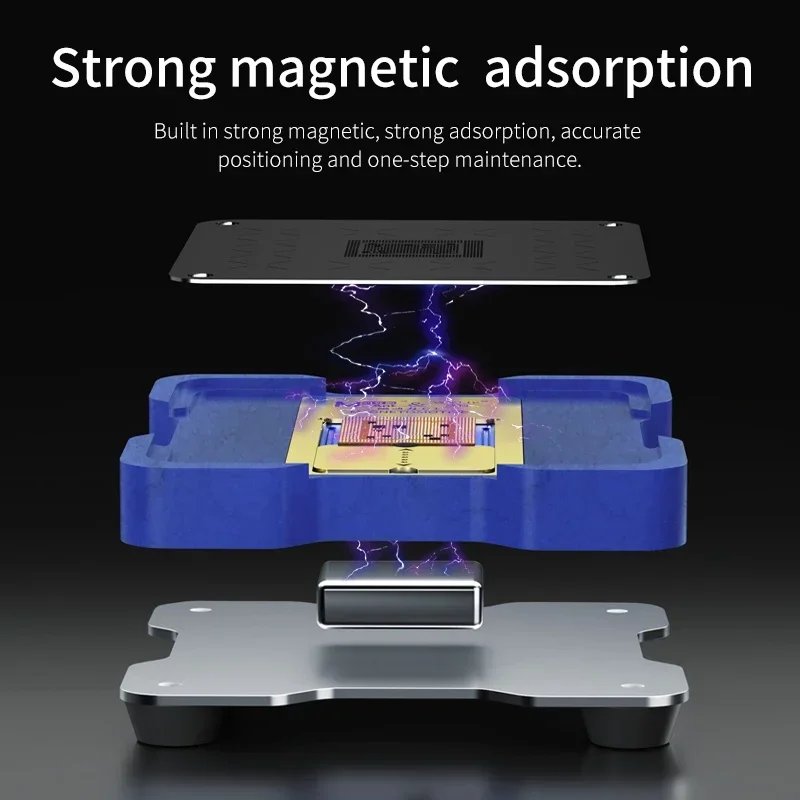 MaAnt C1 Magnetic CPU BGA Reballing Stencil Kit Platform For iPhone A8-A17 Hisilicon Qualcomm MTK EMMC Android Steel Mesh Repair