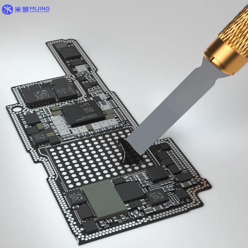 6 in1 Mijing CPU 3 adhesive removal handle with 6-blade mobile phone motherboard IC adhesive removal cleaning kit