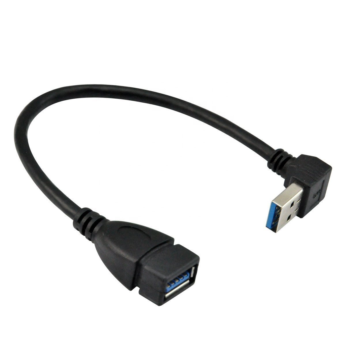 0.6m usb 3.0 male to female extension data cable down angle in stock