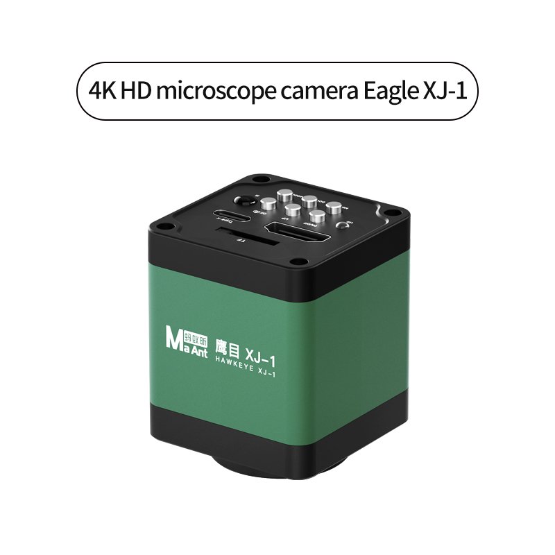 MaAntTrinocular Stereo Microscope with 6.5-58X Zoom Lens Stereo Magnification LED Light Motherboard PCB Welding Microscope