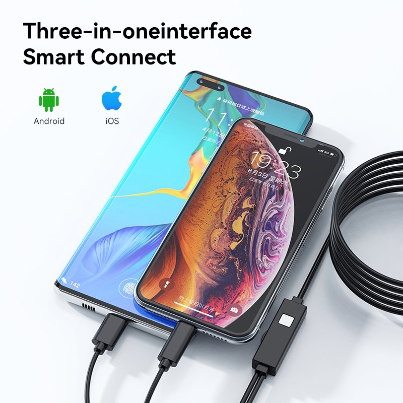 320-P Portable Handheld Electron Microscope 8 LEDs 1600X HD USB Interface Digital Microscope for PCB Repair Mobile Maintenance