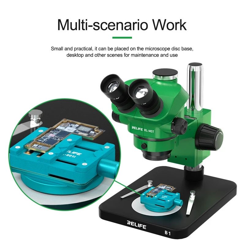 RELIFE RL-601I Mini Rotary Fixture PCB Holder For Mobile Phone Motherboard Maintenance IC Chip CPU Removal Tools
