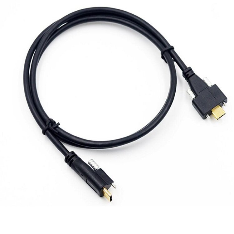 2021 new style usb 3.1 gen 1 gen 2 type c cable male to type c female with panel mount