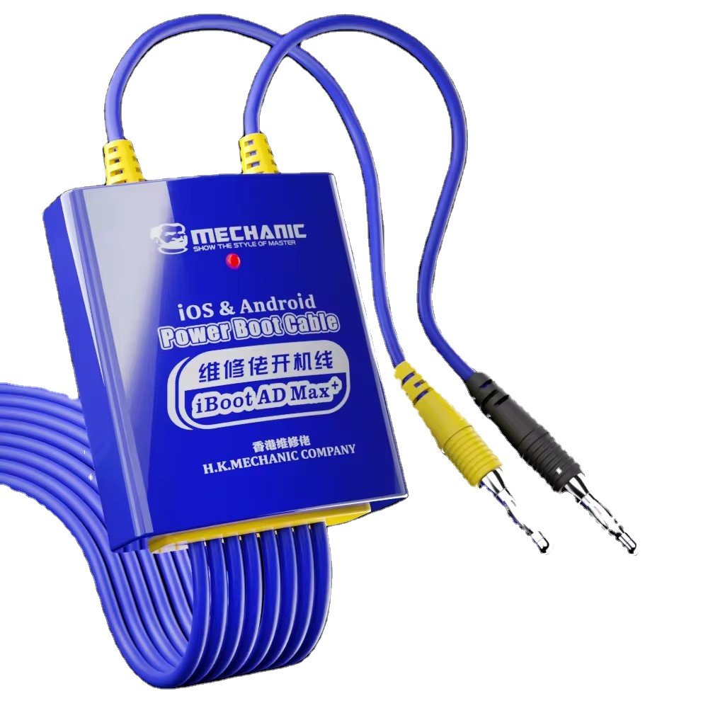 MECHANIC iBoot AD Max Power Supply Test Cable for IP 5S-15ProMax and Android Phone Repair Motherboard Activation Boot Line