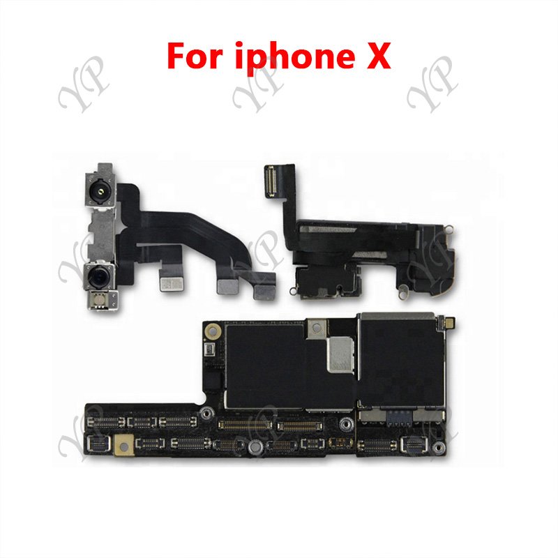 For Iphone X Motherboard With Face ID Unlock Mainboard Logic Board Whole Network Support 64gb 256gb